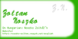 zoltan noszko business card